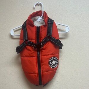 Pet Red Jacket Harness Combo